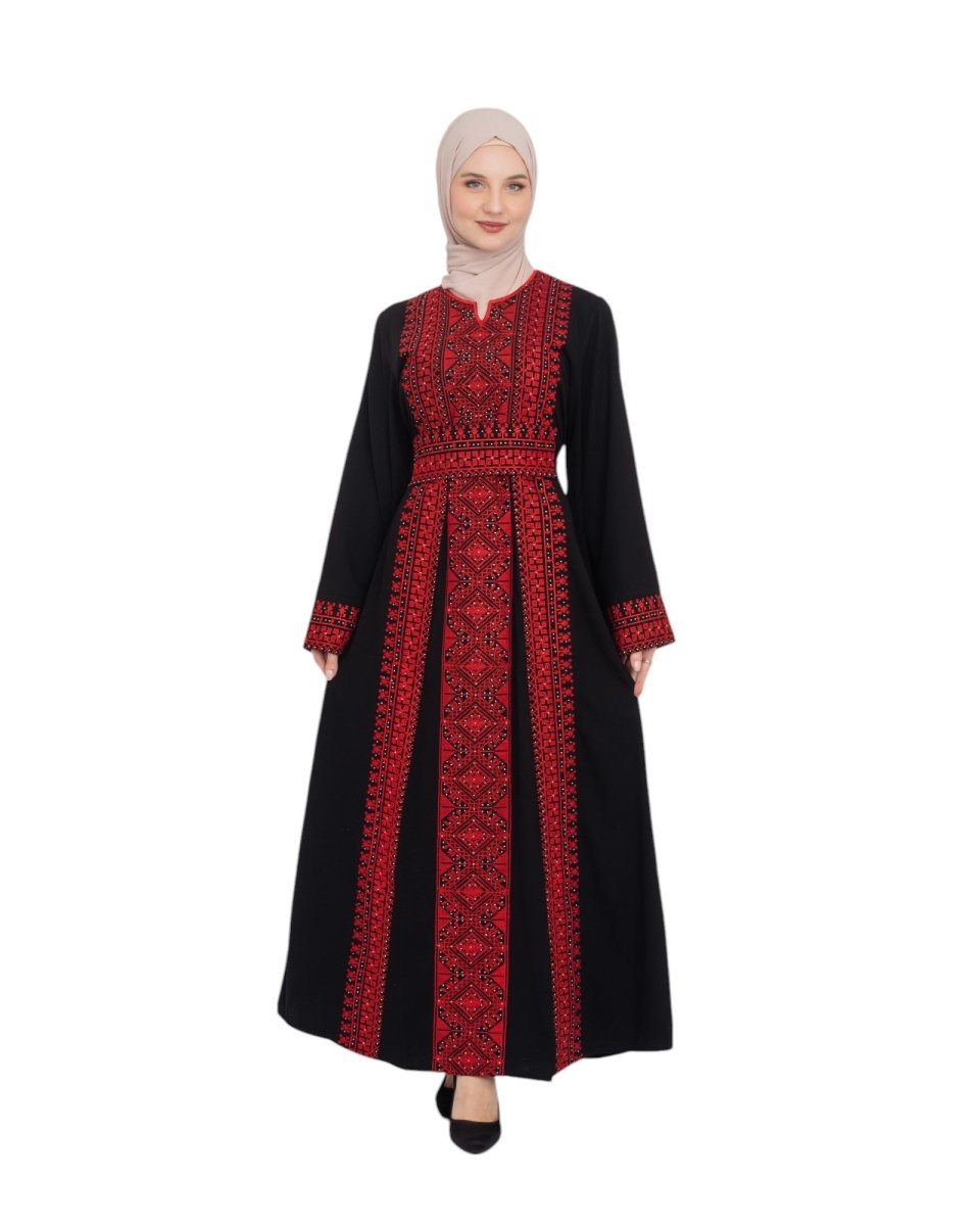 Palestinian Quadrangle Thobe – Traditional Tatreez Dress Palestinian Quadrangle Thobe – Traditional Tatreez Dress