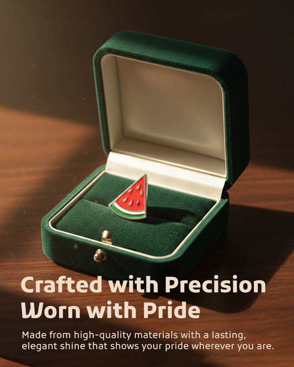 Palestine Pin Peace Watermelon Slice Enamel Pin