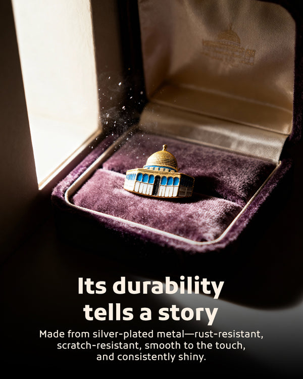 3D Dome Of The Rock Symbol Gold Color Design Metal Lapel Pin A300063