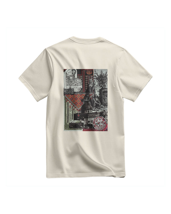 Short Sleeve Palestinian Old Images Digital Printed Unisex Palestine T-Shirt S - 2Xl T300025