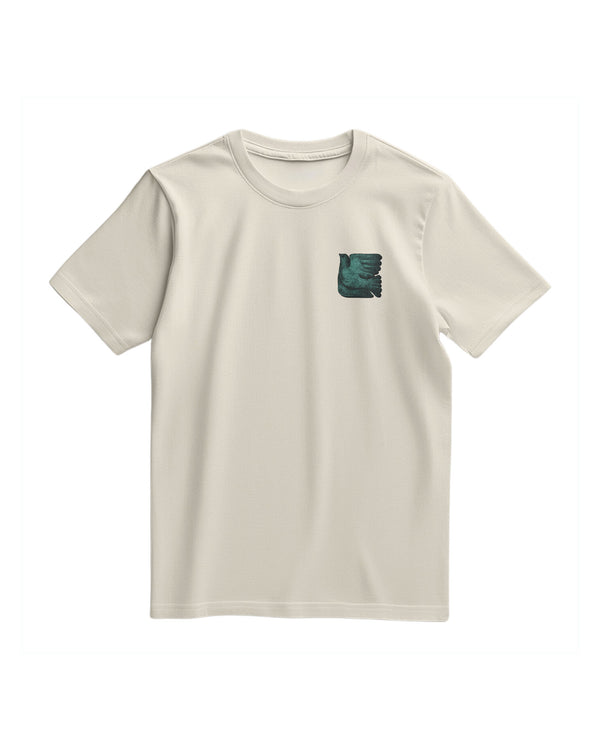 Unisex Short Sleeve Pigeon And Antique Collage Printed T-Shirt S - 2Xl T300032