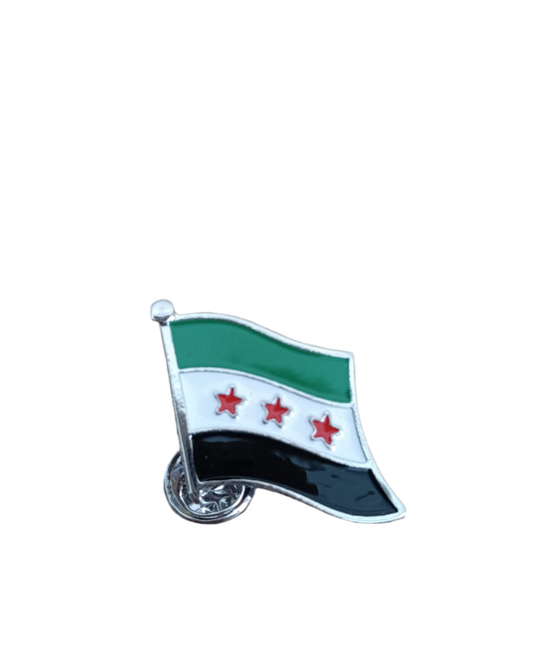 New Syrian Flag Unisex Lapel Pin Badge 21 mm A300029