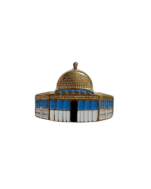 3D Dome Of The Rock Symbol Gold Color Design Metal Lapel Pin A300063