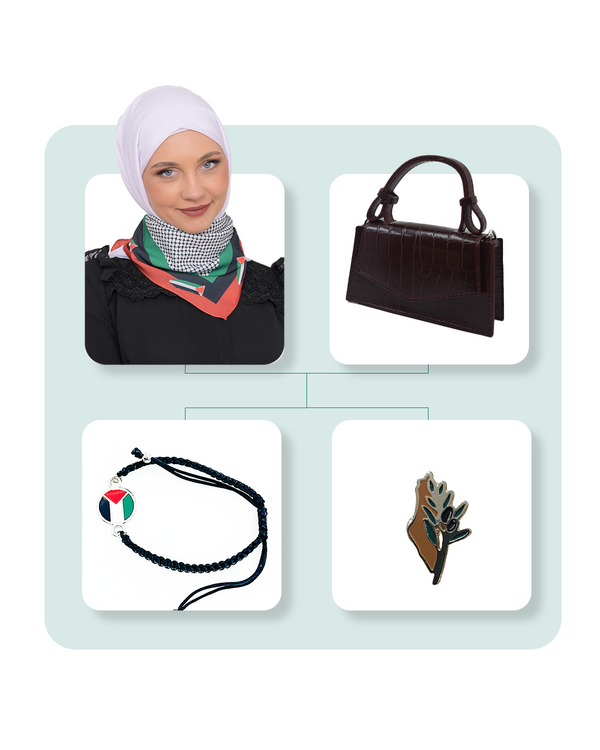 4 Pcs Handbags And Palestinian Accessories Se100006