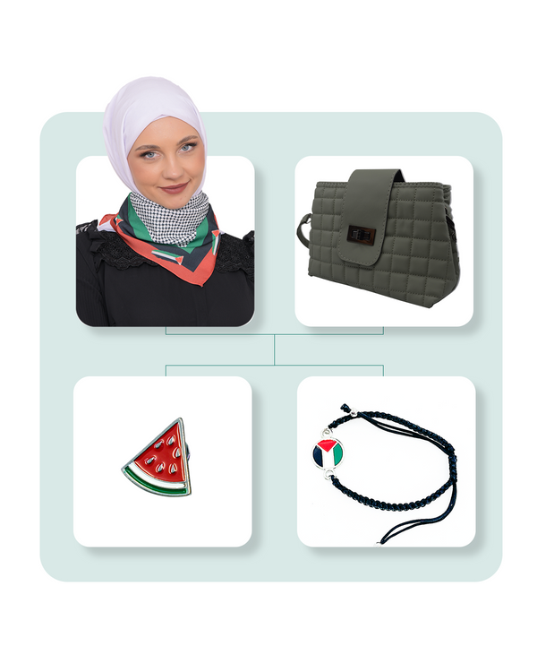 4 Pcs Handbags And Palestinian Accessories Se100007