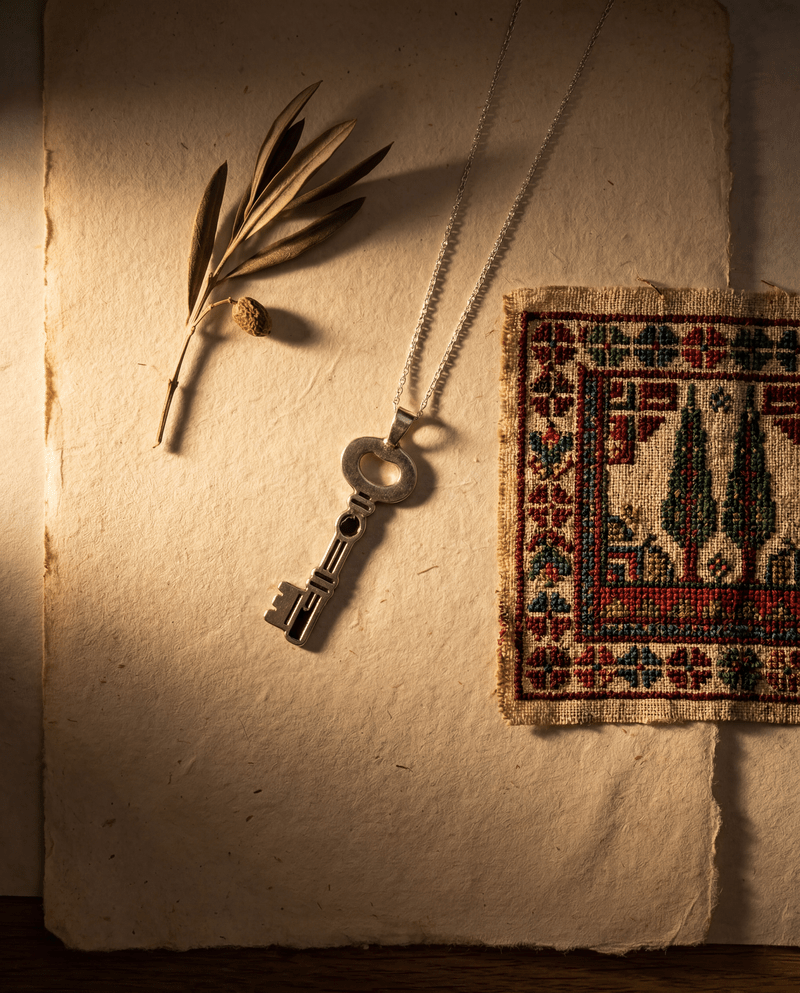 925 Silver Key of Return Necklace – Handmade Palestine | Zaytoon ...