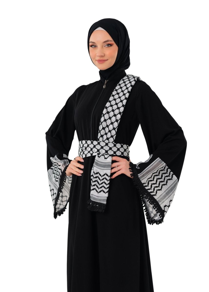 keffiyeh dress SALAM X PEACE up collar Keffiyeh Pattern Button up T-shirt