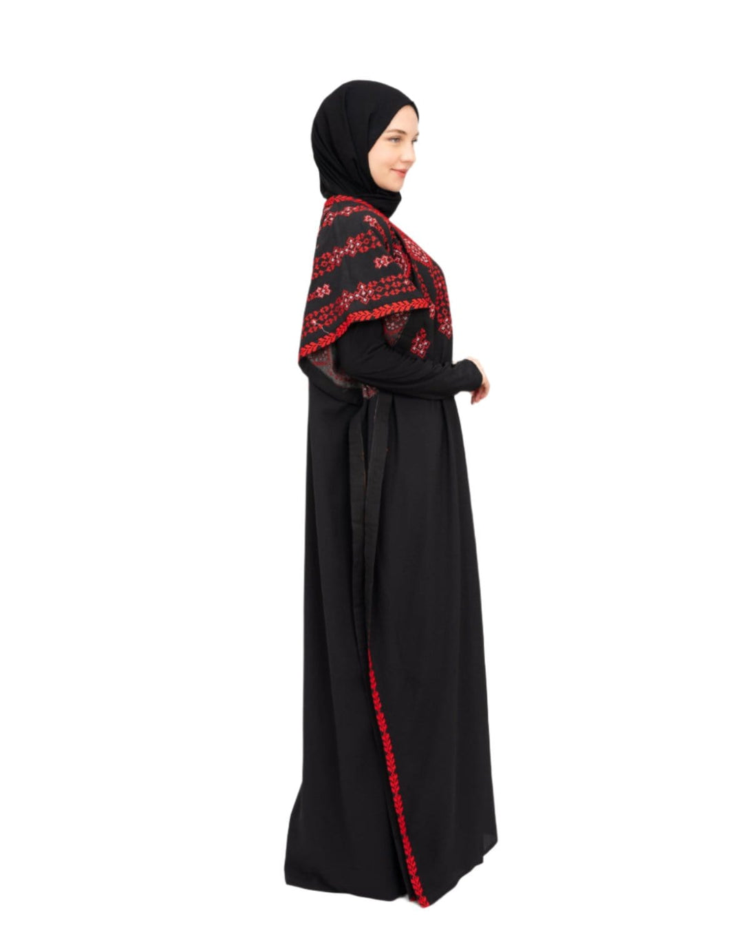 Zaytoon Gift Abaya Zaytoon® Double-Sided Palestinian Heritage Embroidery Royal Abaya