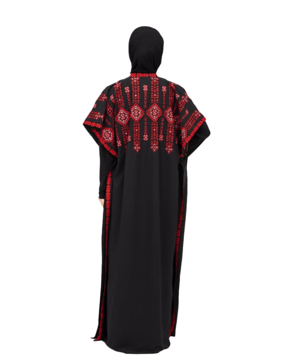 Zaytoon Gift Abaya Zaytoon® Double-Sided Palestinian Heritage Embroidery Royal Abaya