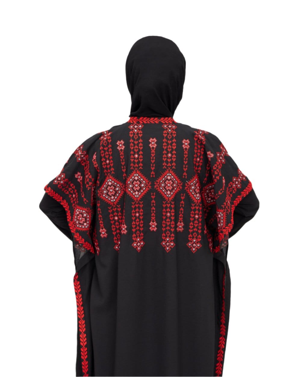 Zaytoon Gift Abaya Zaytoon® Double-Sided Palestinian Heritage Embroidery Royal Abaya