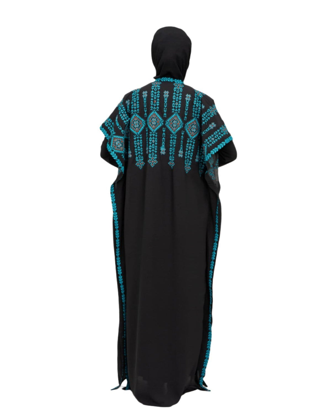 Zaytoon Gift Abaya Zaytoon® Double-Sided Palestinian Heritage Embroidery Royal Abaya