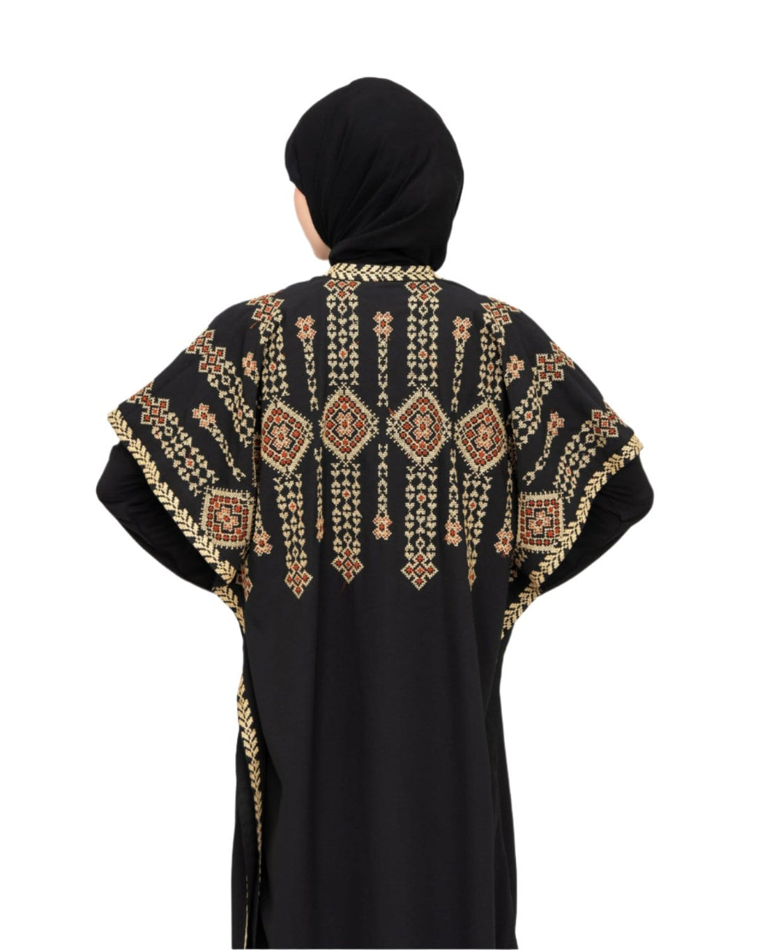 Zaytoon Gift Abaya Zaytoon® Double-Sided Palestinian Heritage Embroidery Royal Abaya