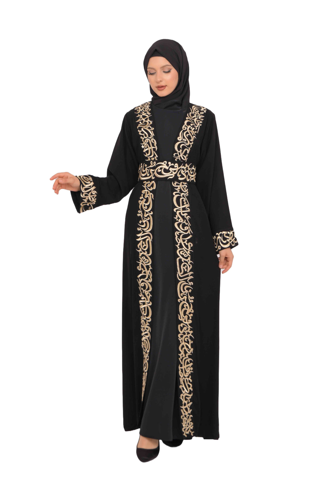 Zaytoon Gift Abaya Zaytoon® Palestinian Jordanian Tatreez Thobe Embroidered Arabic Abaya Eid Dress