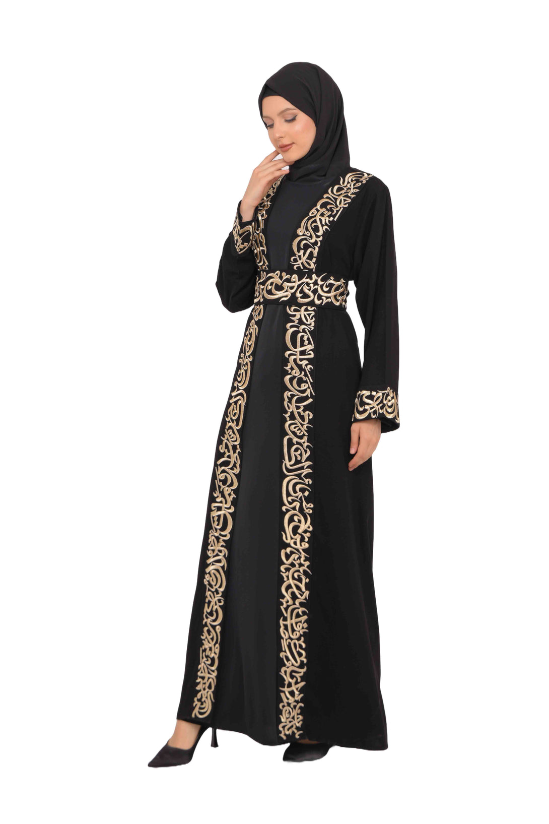 Zaytoon Gift Abaya Zaytoon® Palestinian Jordanian Tatreez Thobe Embroidered Arabic Abaya Eid Dress