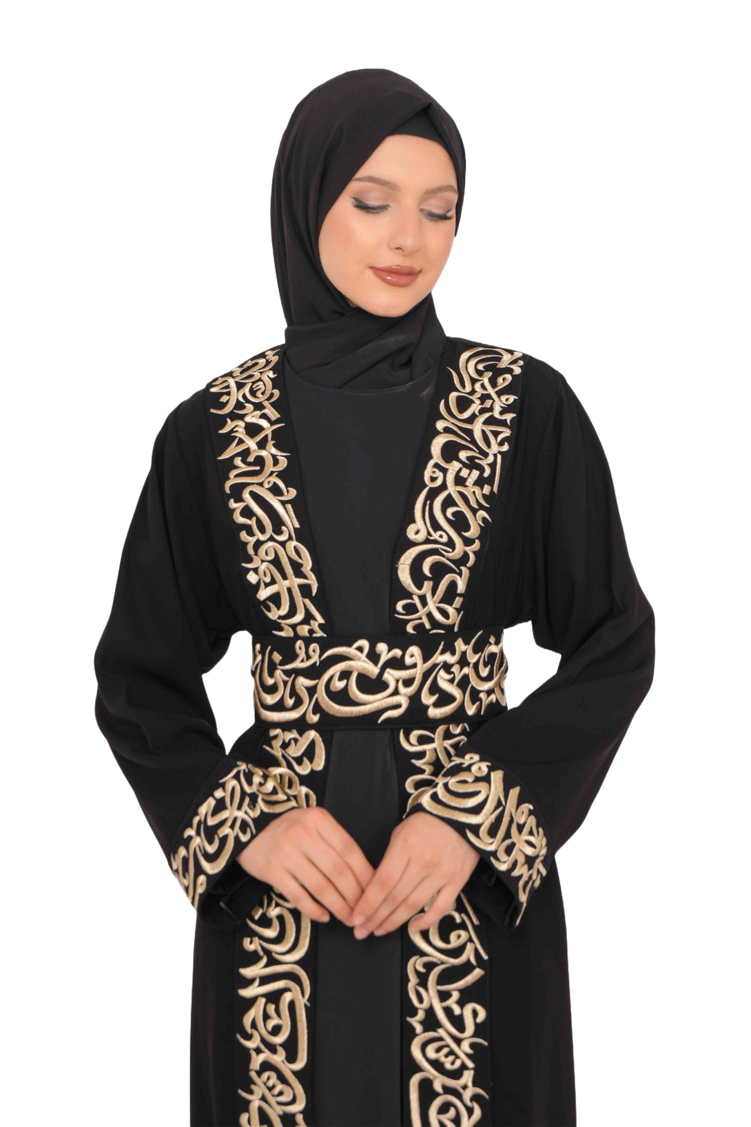 Zaytoon Gift Abaya Zaytoon® Palestinian Jordanian Tatreez Thobe Embroidered Arabic Abaya Eid Dress