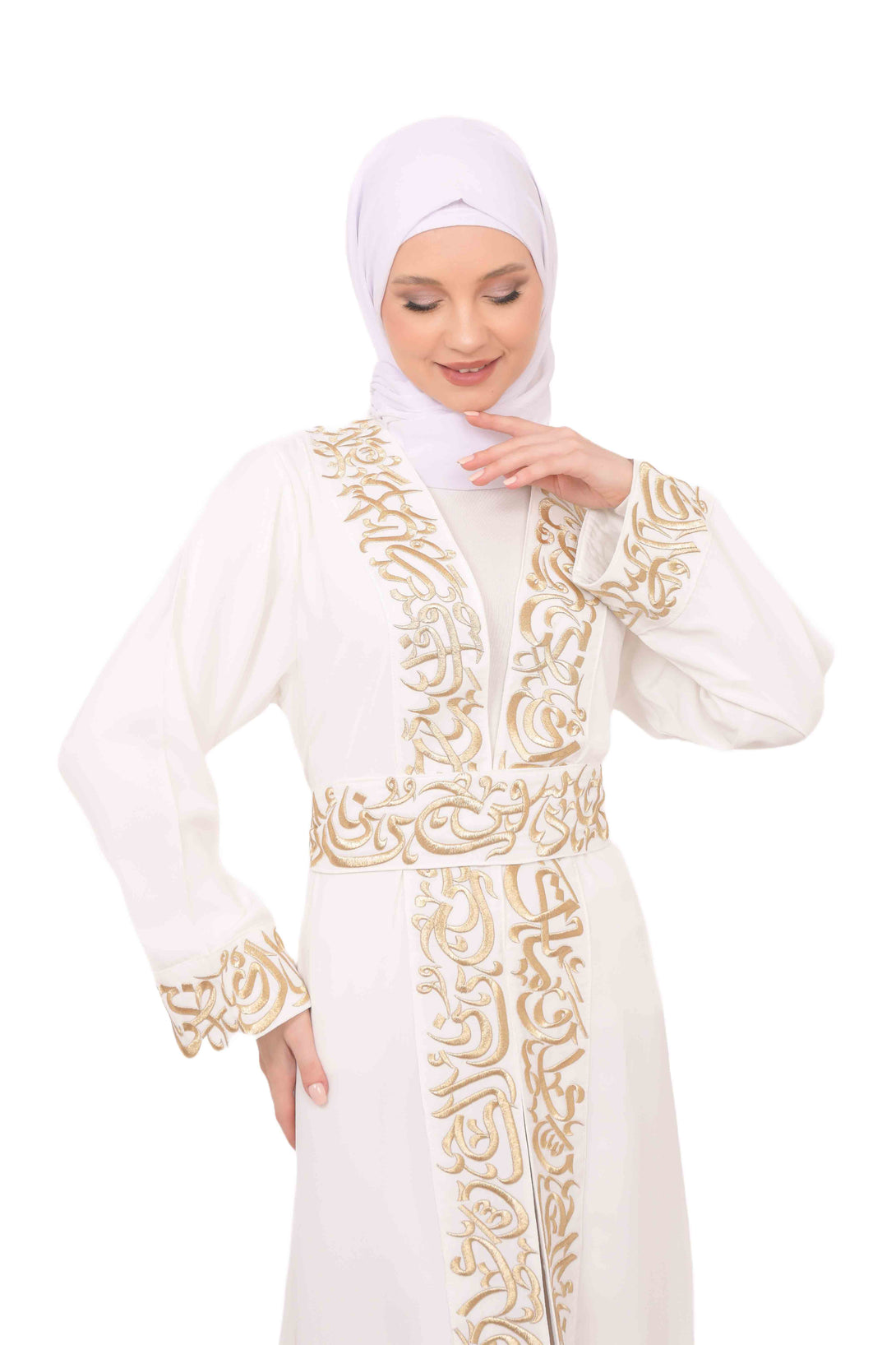 Zaytoon Gift Abaya Zaytoon® Palestinian Jordanian Tatreez Thobe Embroidered Arabic Abaya Eid Dress