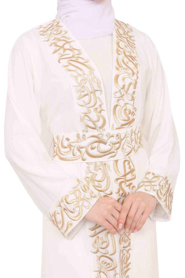 Zaytoon Gift Abaya Zaytoon® Palestinian Jordanian Tatreez Thobe Embroidered Arabic Abaya Eid Dress