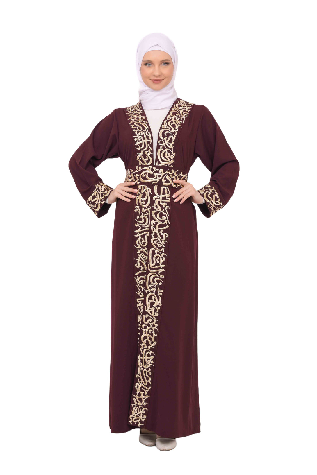 Zaytoon Gift Abaya Zaytoon® Palestinian Jordanian Tatreez Thobe Embroidered Arabic Abaya Eid Dress