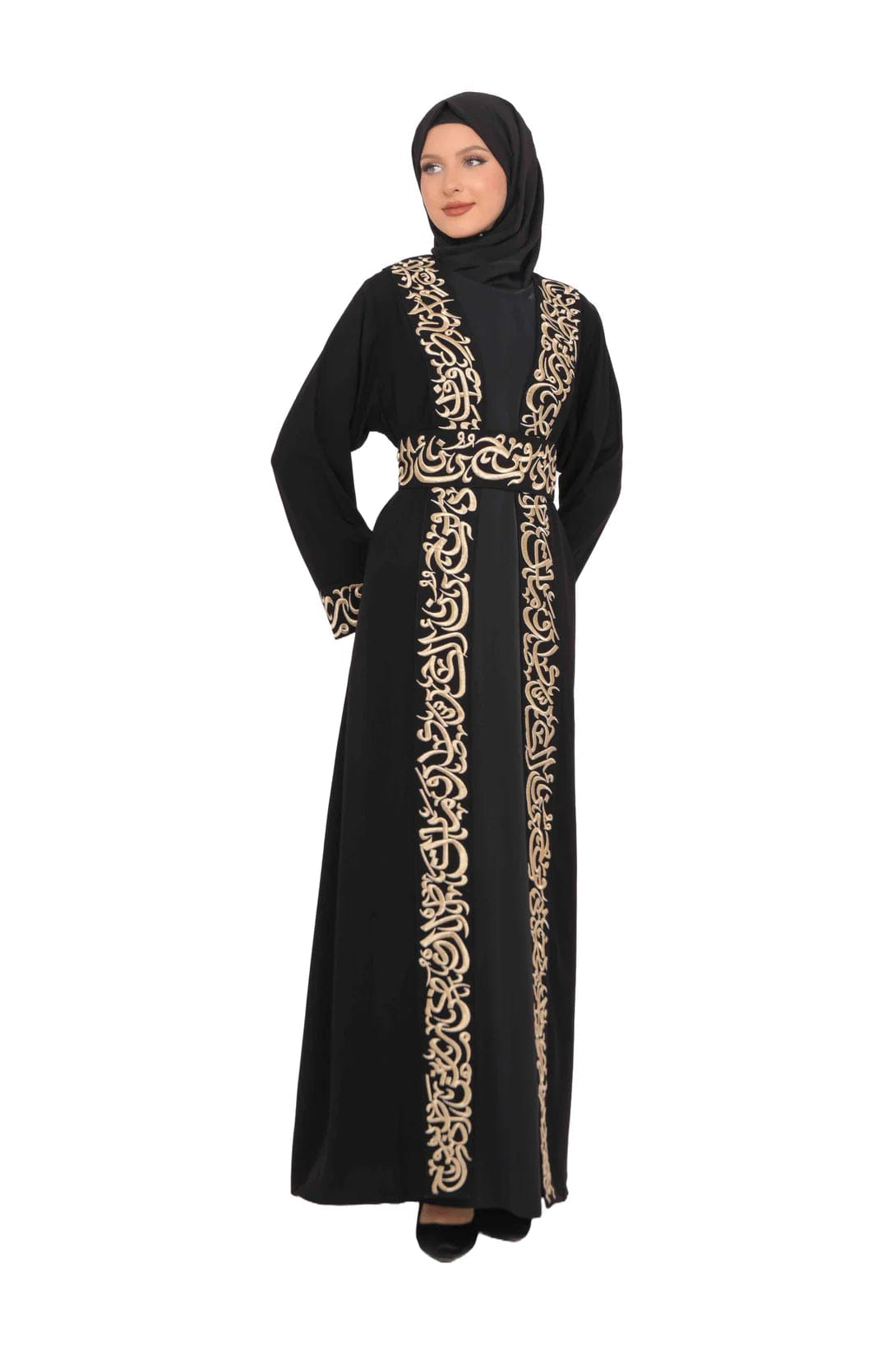 Zaytoon Gift Abaya Zaytoon® Palestinian Jordanian Tatreez Thobe Embroidered Arabic Abaya Eid Dress