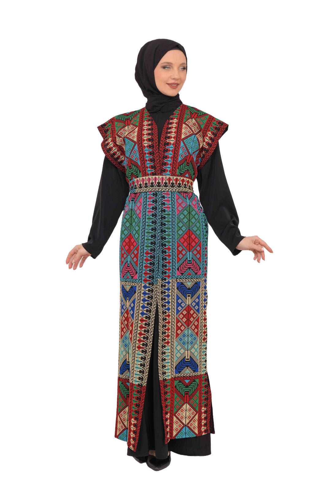 Zaytoon Gift Abaya Zaytoon® Red Bisht Tatreez Abaya