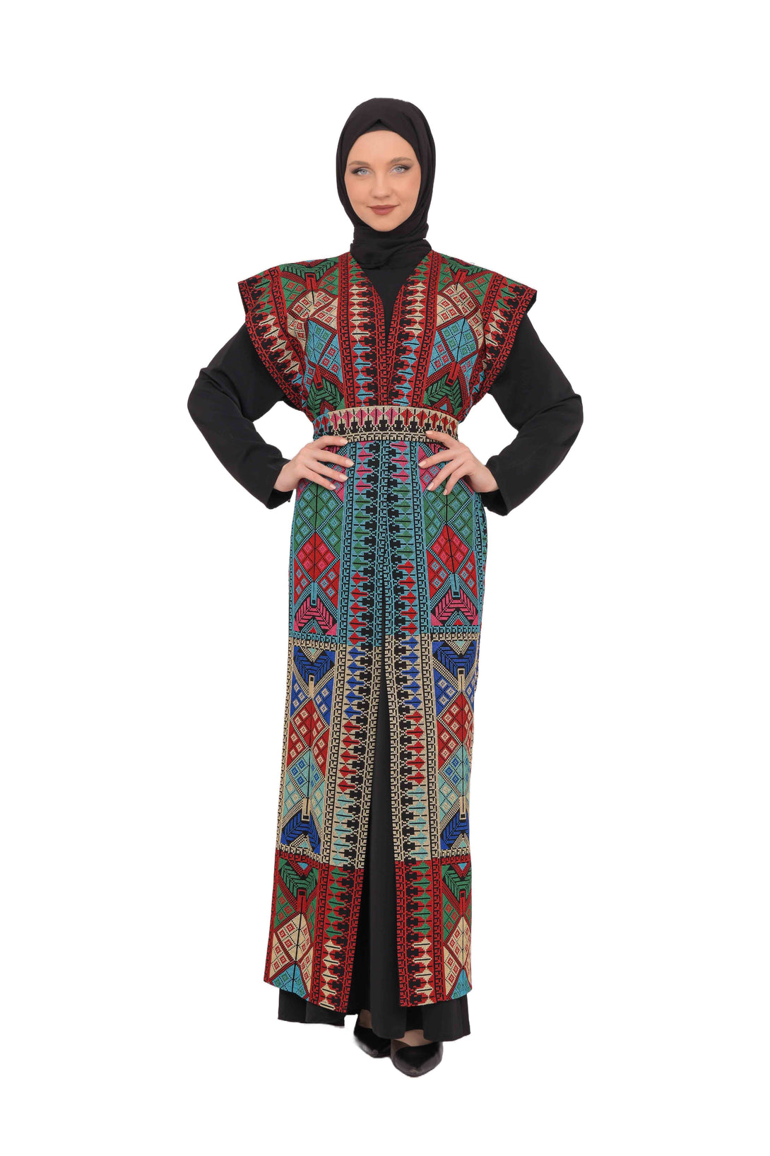 Zaytoon Gift Abaya Zaytoon® Red Bisht Tatreez Abaya