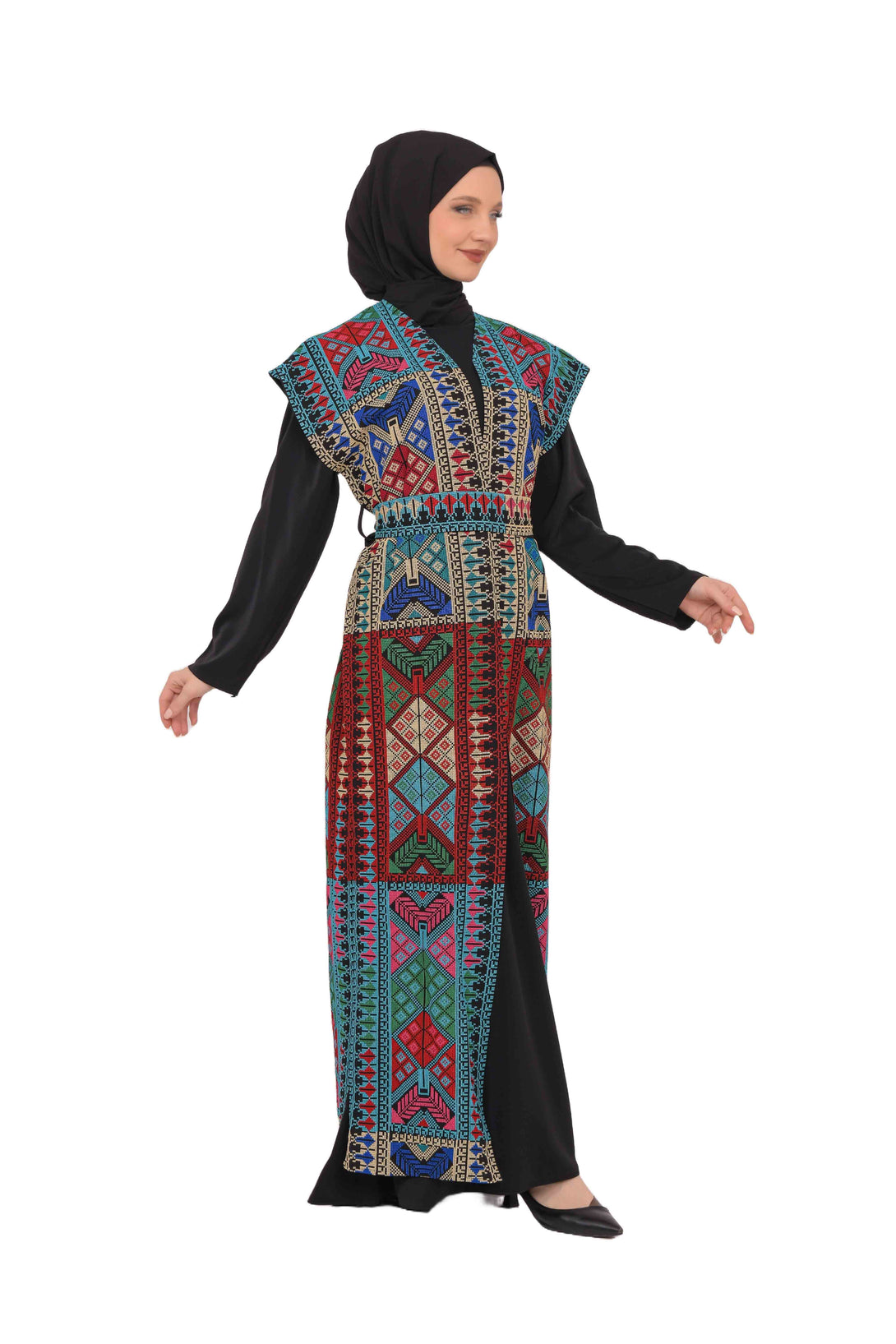 Zaytoon Gift Abaya Zaytoon® Red Bisht Tatreez Abaya