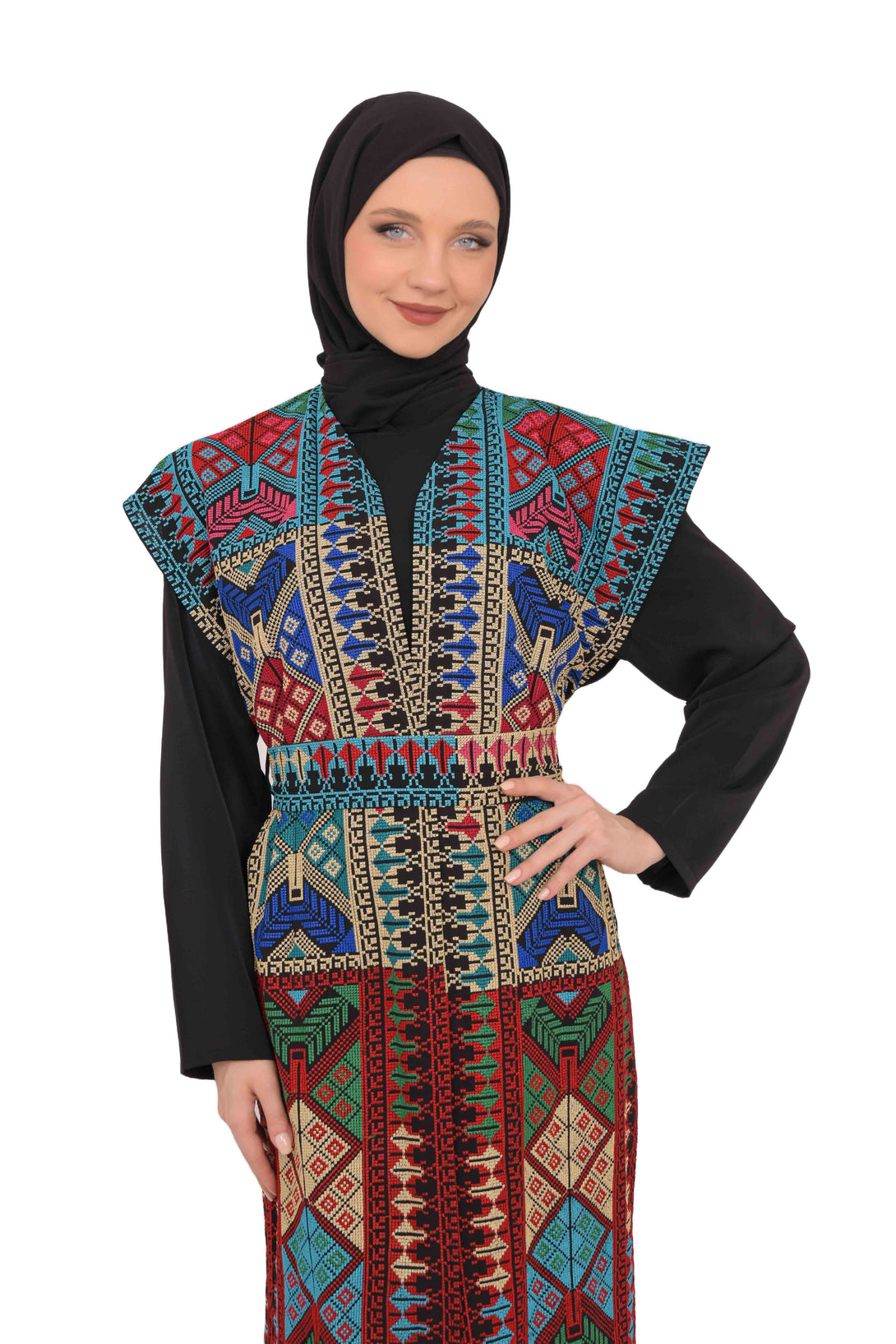 Zaytoon Gift Abaya Zaytoon® Red Bisht Tatreez Abaya