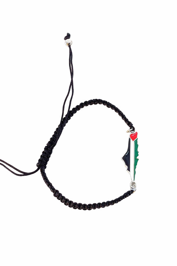 Zaytoon Gift Bracelet Palestine map & flag bracelet