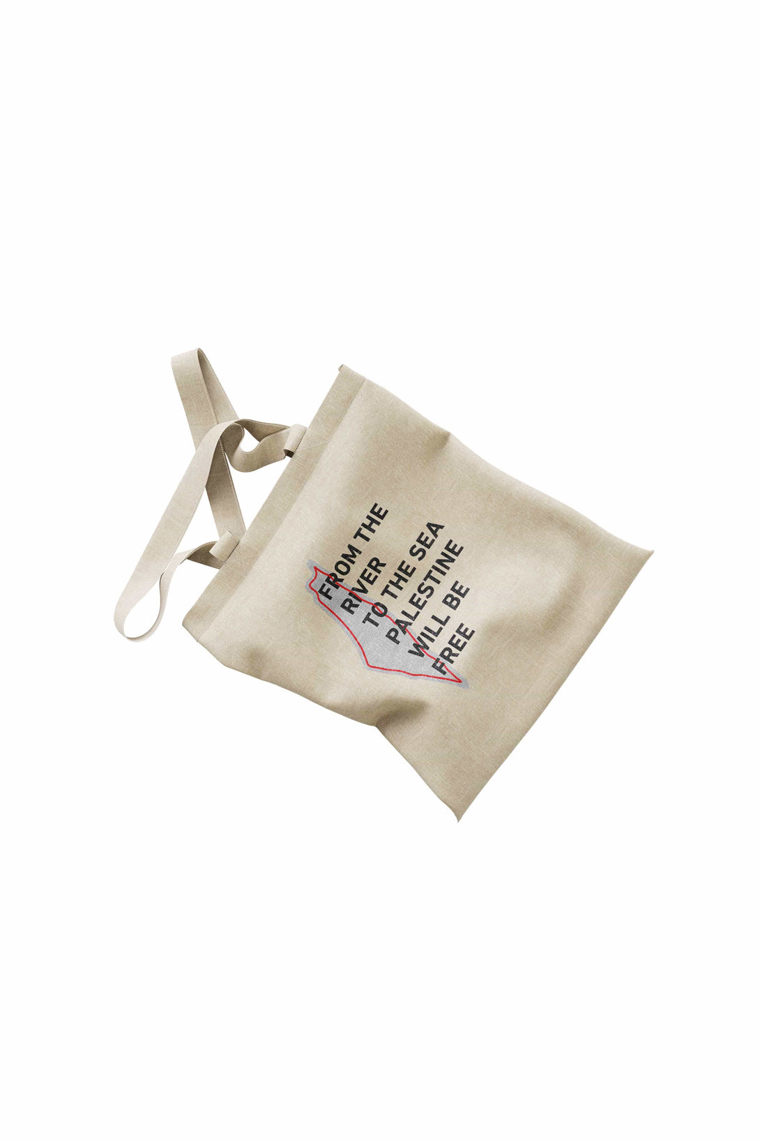 Zaytoon Gift Canvas Bag Traditional Palestinian Half Watermelon "FROM THE RIVER TO THE SEA PALESTINE WILL BE FREE" Digital Printed Tote Bag 35*40 cm