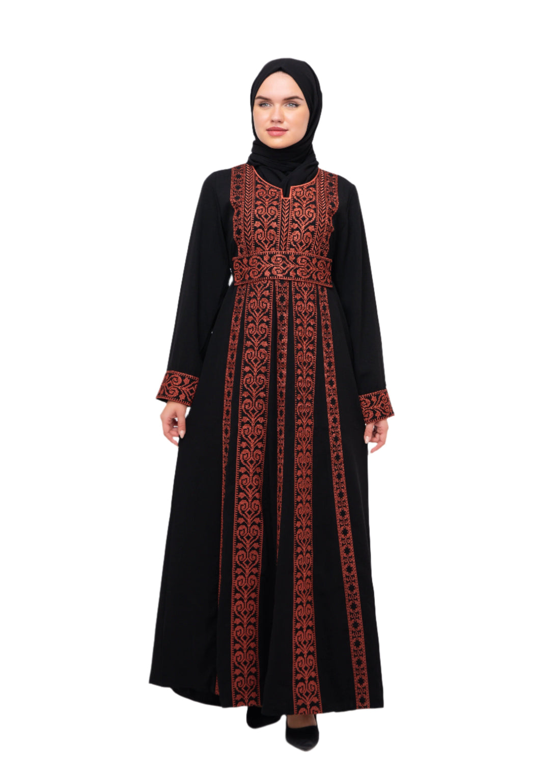 Zaytoon Gift Dress Brown / M Zaytoon® Palestine Special Heart Embroidered Traditional Women’s Dress