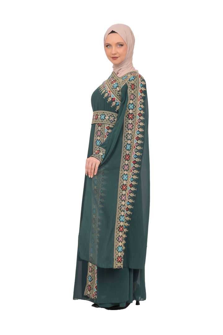 Zaytoon Gift Dress Zaytoon® Arabic Letters Embroidered Abaya Set