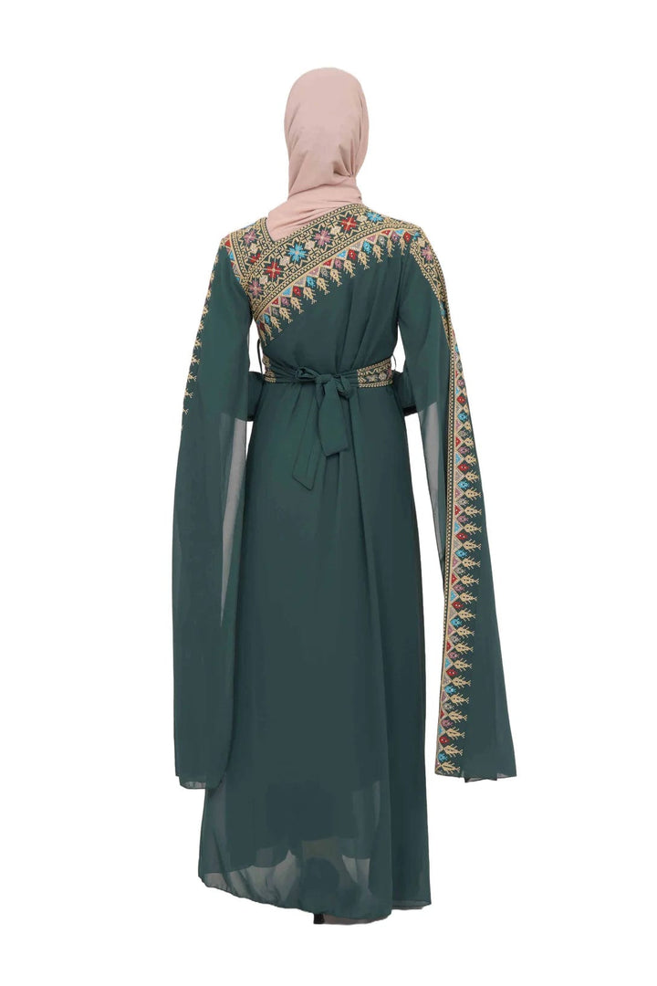Zaytoon Gift Dress Zaytoon® Arabic Letters Embroidered Abaya Set