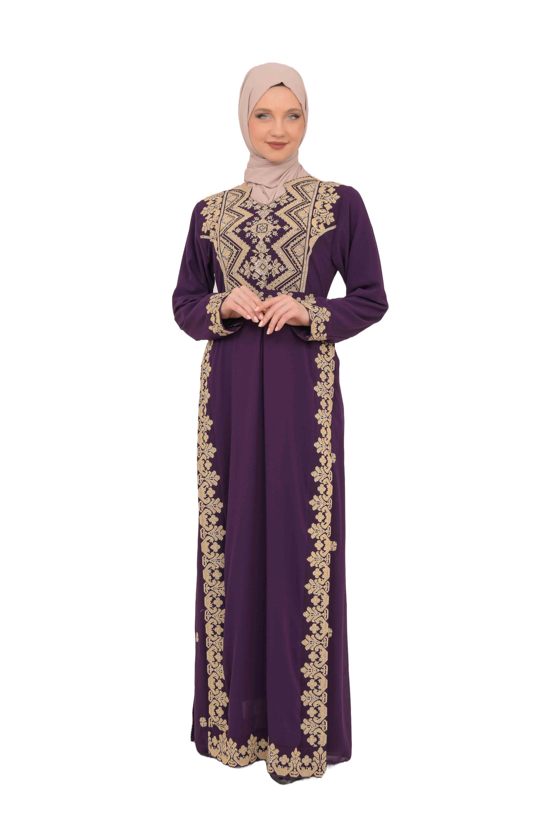 Zaytoon Gift Dress Zaytoon® Embroidered Palestinian Abaya Thobe Cardigan