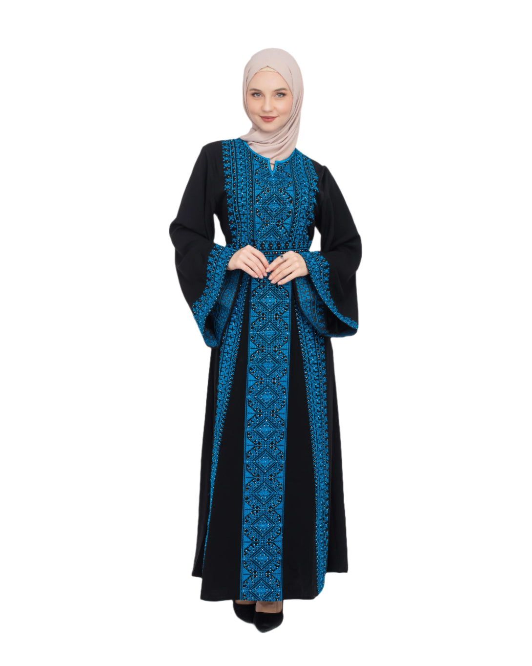 Zaytoon Gift Dress Zaytoon® Palestinian Traditional Palestinian Quadrangle Embroidered Streesli Women's Dress