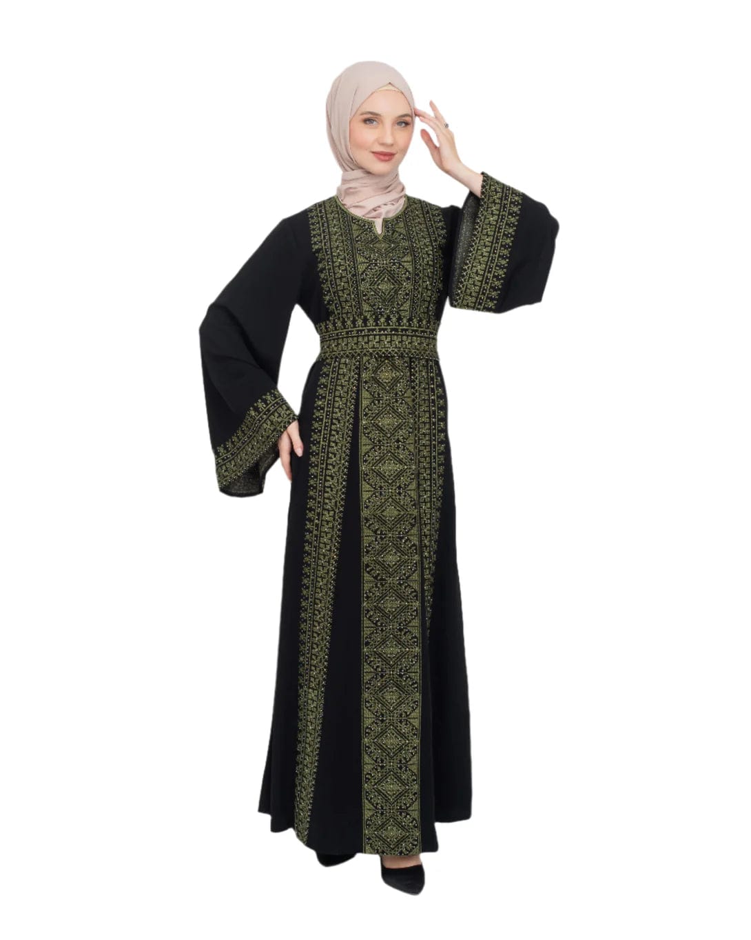 Zaytoon Gift Dress Zaytoon® Palestinian Traditional Palestinian Quadrangle Embroidered Streesli Women's Dress