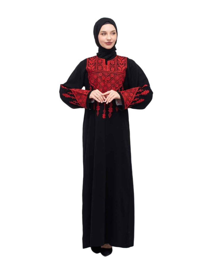 Zaytoon Gift Dress Zaytoon® Palestinian Traditional Triangle Top Single Side Embroidered Women's Dress
