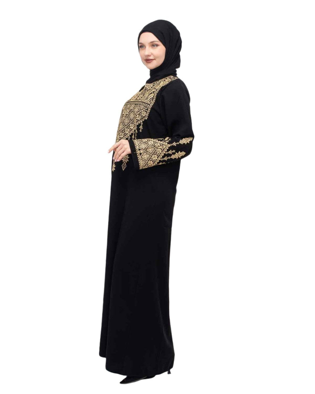 Zaytoon Gift Dress Zaytoon® Palestinian Traditional Triangle Top Single Side Embroidered Women's Dress