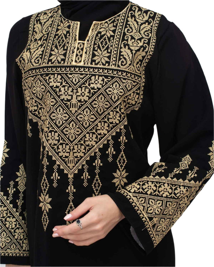 Zaytoon Gift Dress Zaytoon® Palestinian Traditional Triangle Top Single Side Embroidered Women's Dress