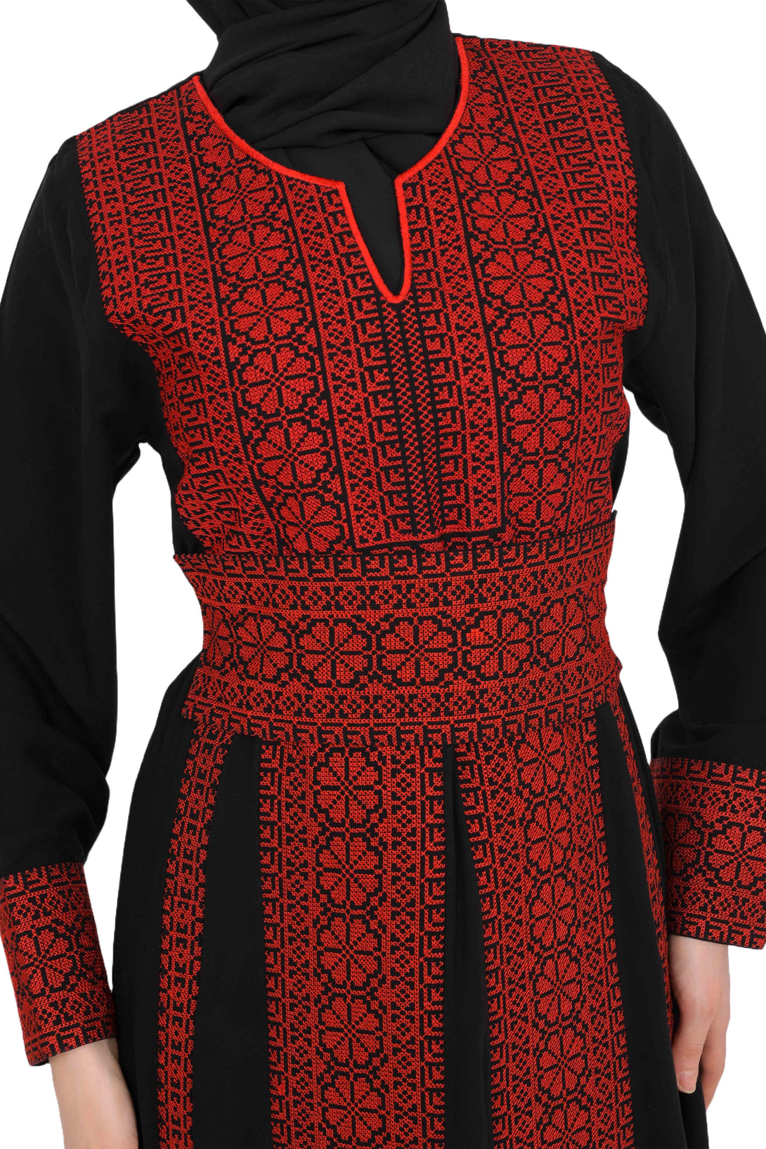 Zaytoon Gift Dress Zaytoon® Women’s Thobe Dress with Traditional Palestinian Embroidery