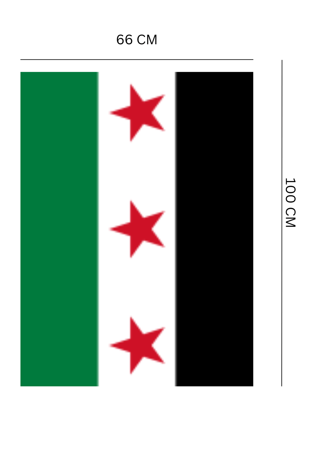 Zaytoon Gift Flags New Syrian Freedom Flag Transparent Fabric 100 *66 Cm F00006