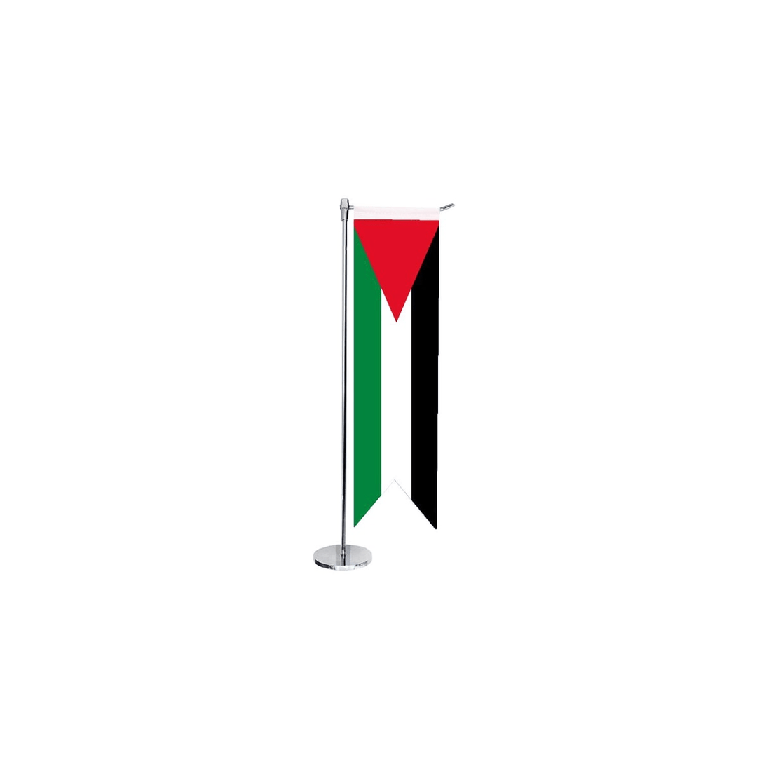 Zaytoon Gift Flags Palestine National L Type Satin Printed Table Desk Flag