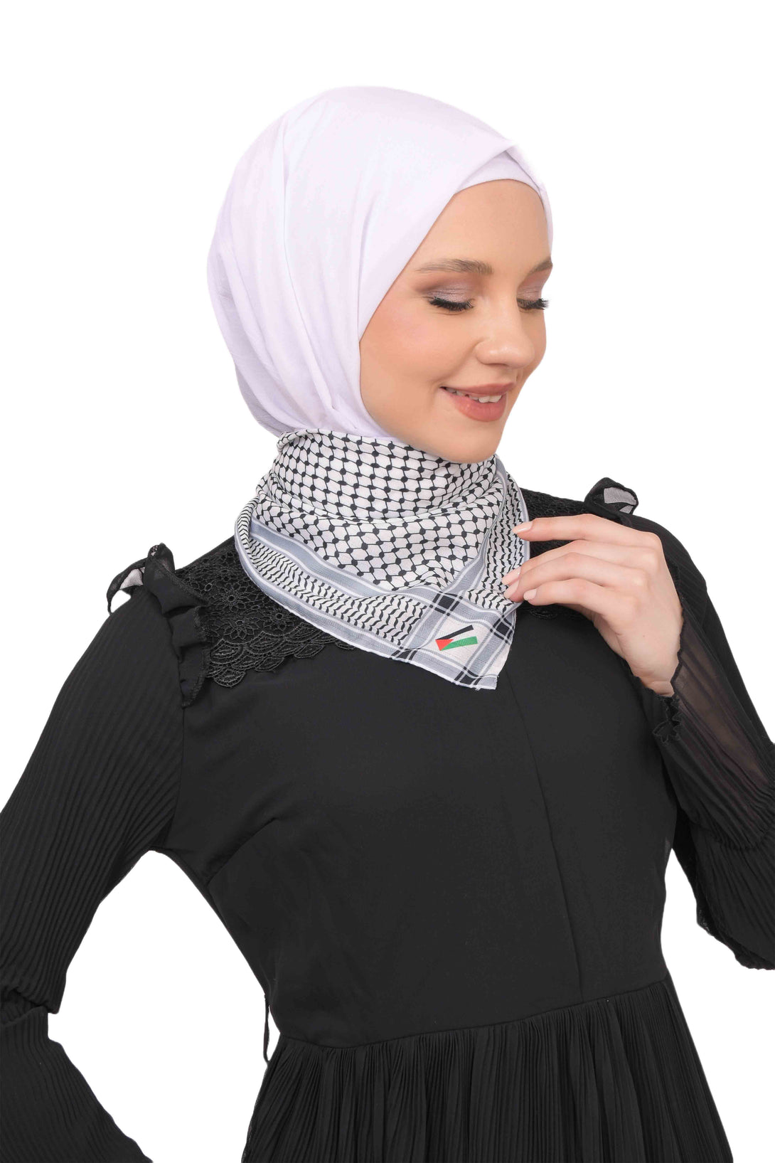 Zaytoon Gift Foular Palestinian Keffiyeh Scarf flag printed