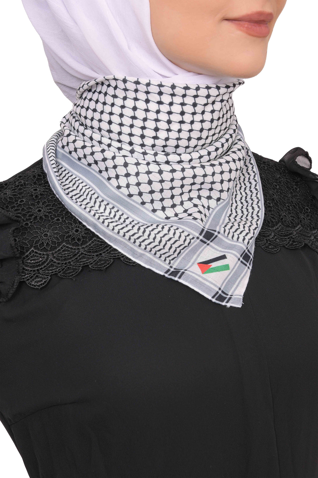 Zaytoon Gift Foular Palestinian Keffiyeh Scarf flag printed