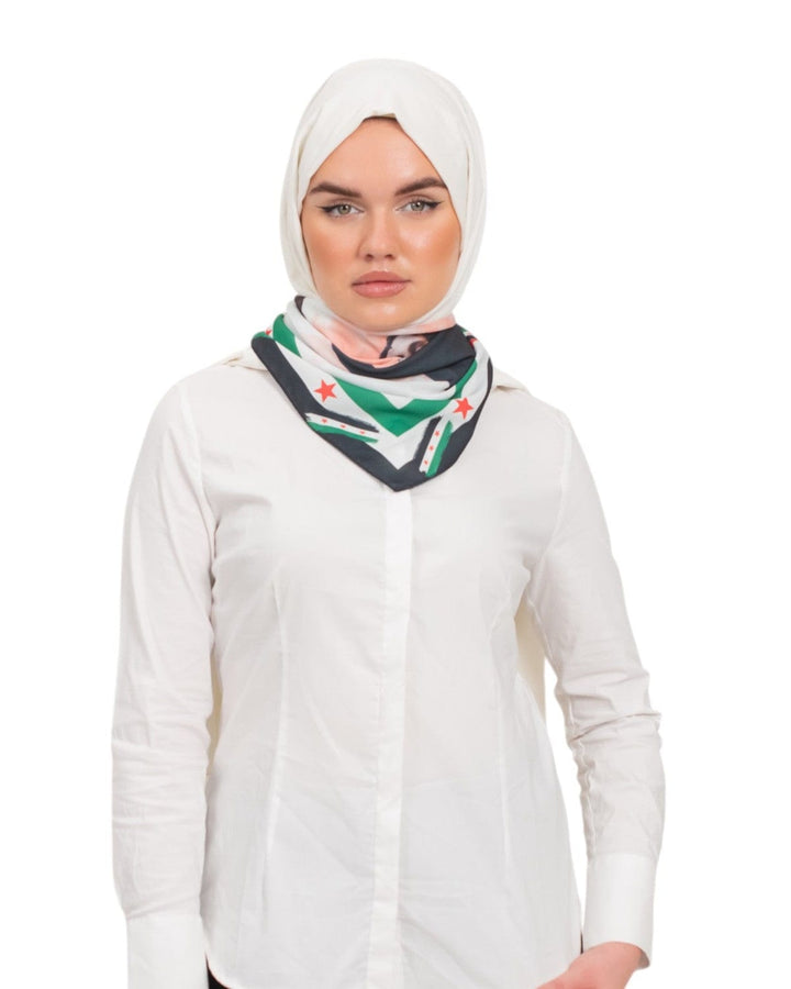 Zaytoon Gift Foulard Syrian Flag Framed Syrian Singer Sarut Picture Printed 4545 Cm S100027