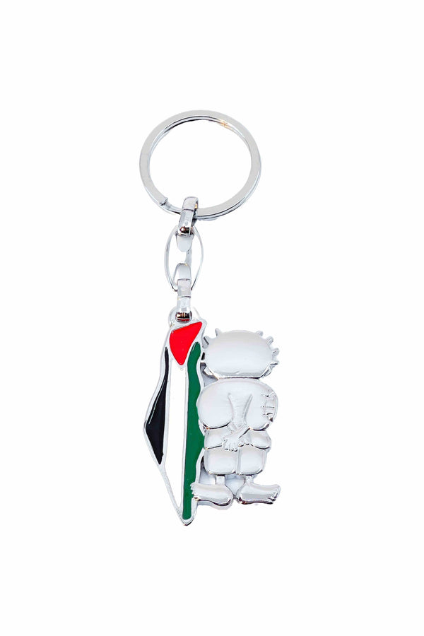 Zaytoon Gift Key chain Unisex Souvenir Palestine Map Flag Metal Handala