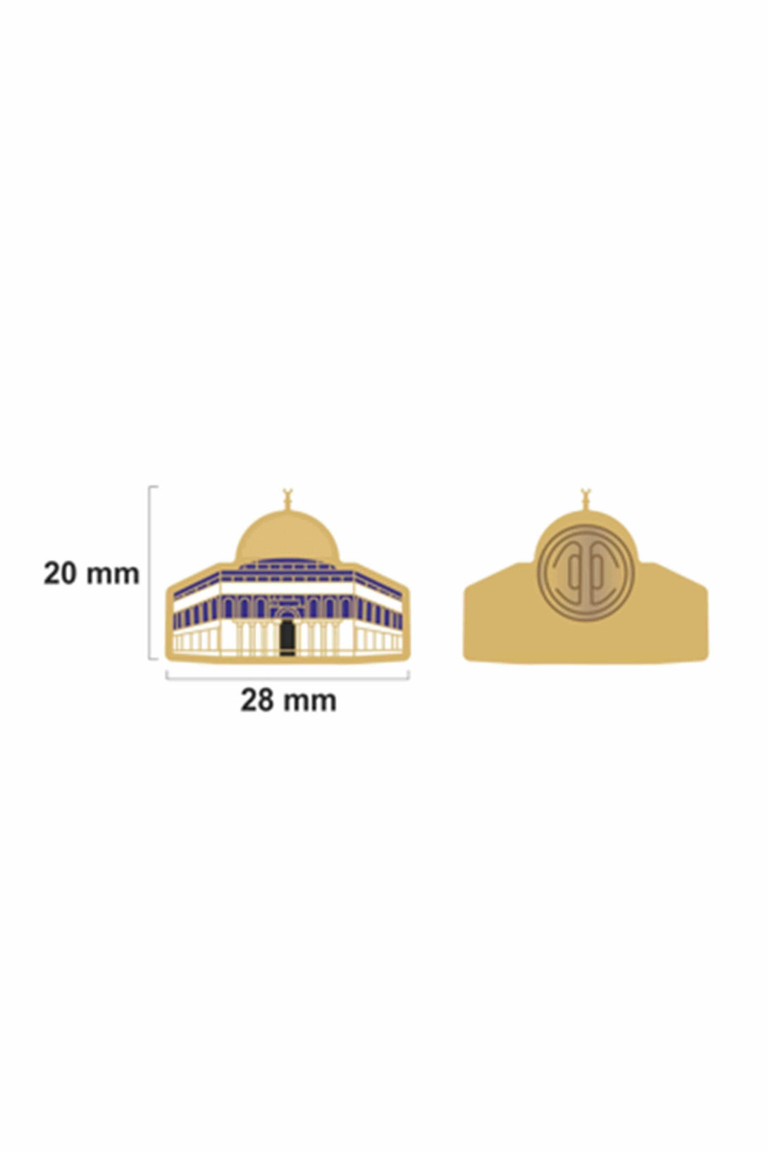 Zaytoon Gift rosette Dome of the Rock Enamel Pin