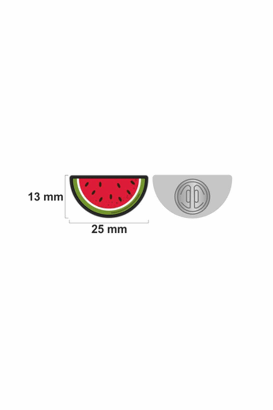 Zaytoon Gift rosette Palestine Symbol Half Watermelon Slice Enamel Pin