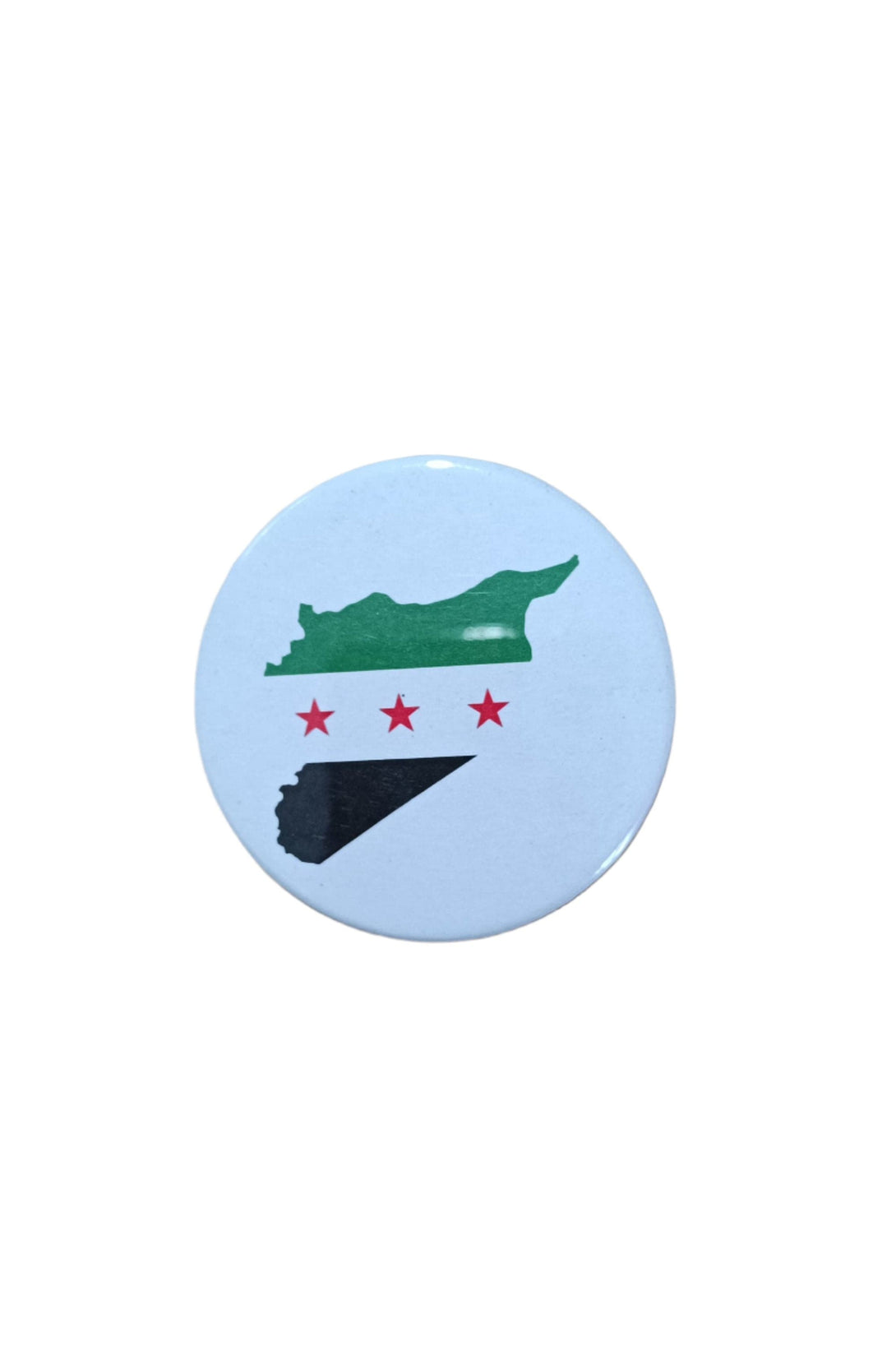 Zaytoon Gift rosette Syrian Map include the New Flag in Round pin 44 mm A300025