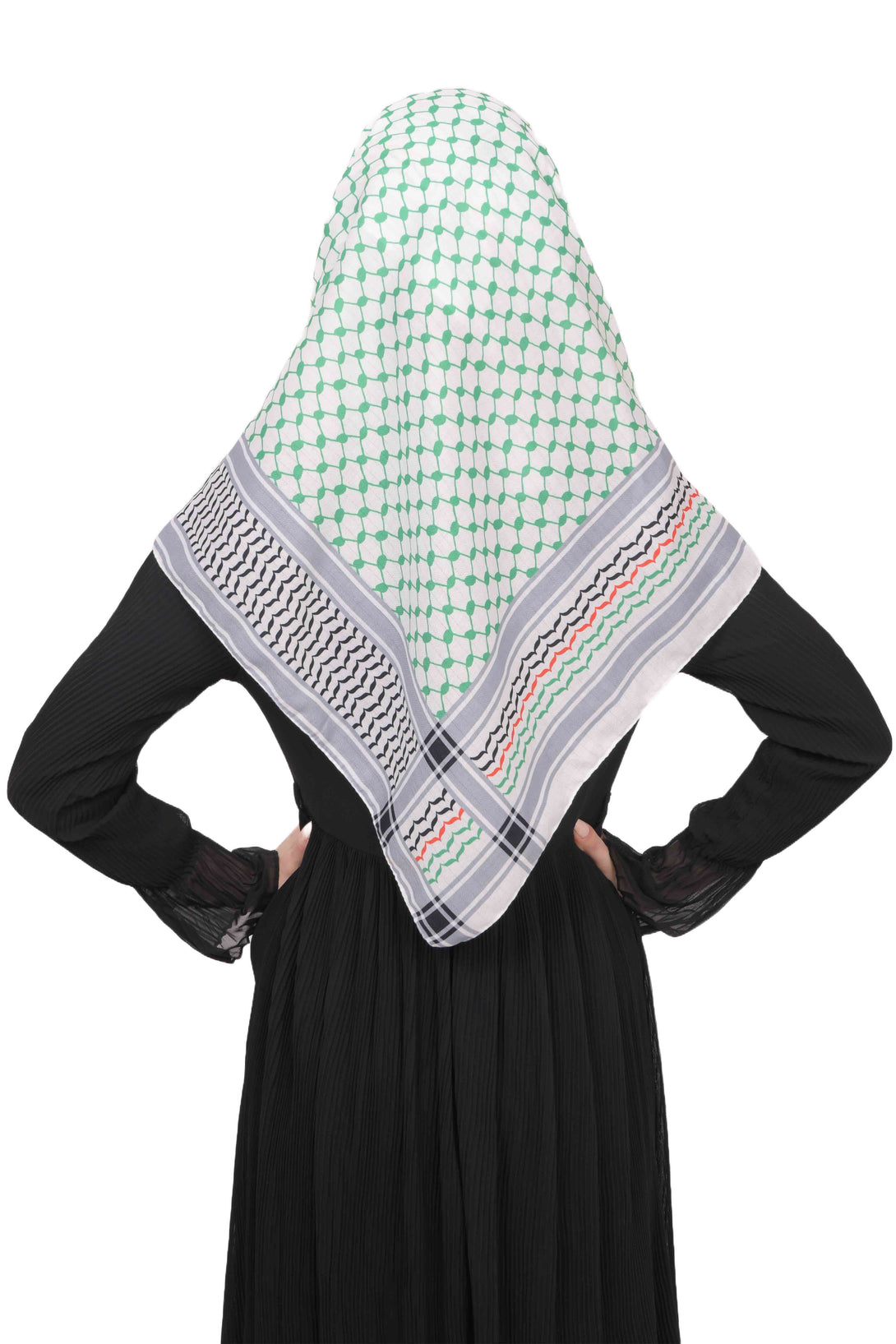 Zaytoon Gift Scarf Palestine Green Keffiyeh scarf women