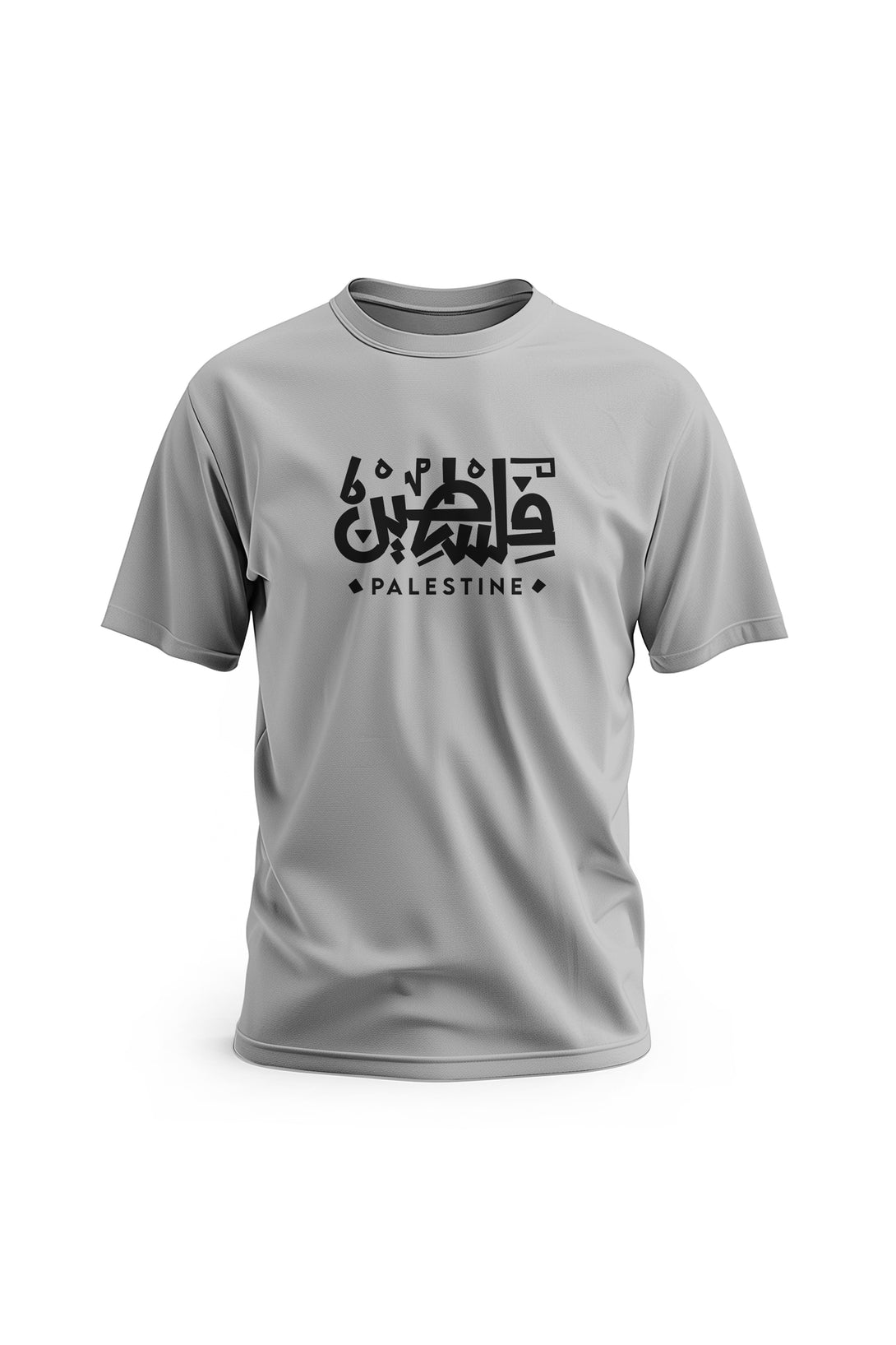 Zaytoon Gift T-shirt Gray / S Palestine English Arabic Text T-Shirt